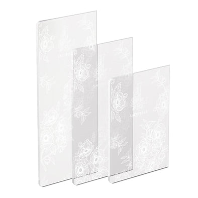 Acrylic Scraper For Cake Icing Frosting Set of 3 (6", 8" and 10")