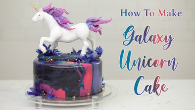 How to Make A Unicorn Cake | Galaxy Themed