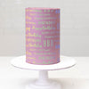 Happy Birthday Pattern Stencil FESTA