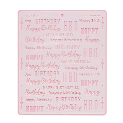 Happy Birthday Pattern Stencil FESTA