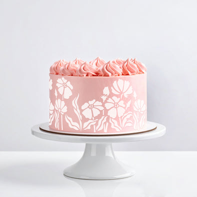 Long Border Cake Stencil PEPPI