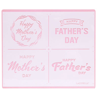 Happy Mother's and Father's Day Stencil
