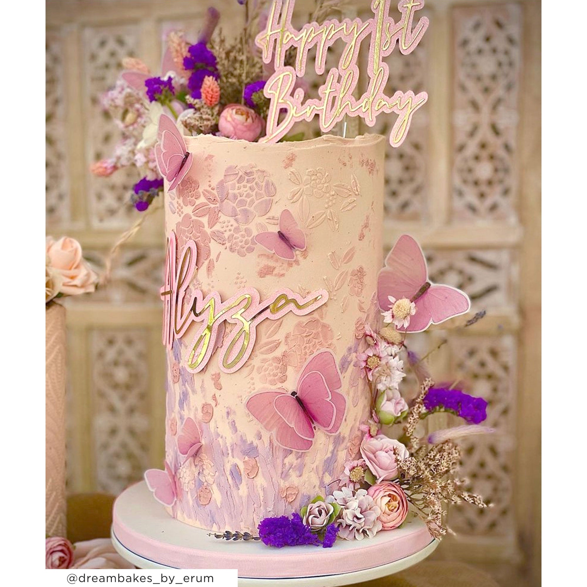 ROSA Rose Cake Stencil – Lacupella Cake Decorating Tools and Stencils