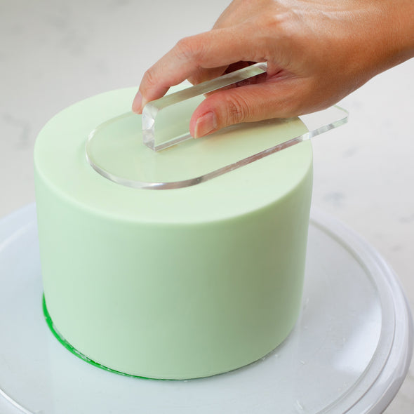 Lacupella Acrylic Transparent Fondant Smoother with Round Tip (UPDATED version)