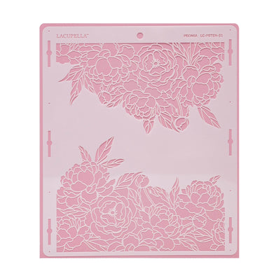 cake stencil peonia by lacupella