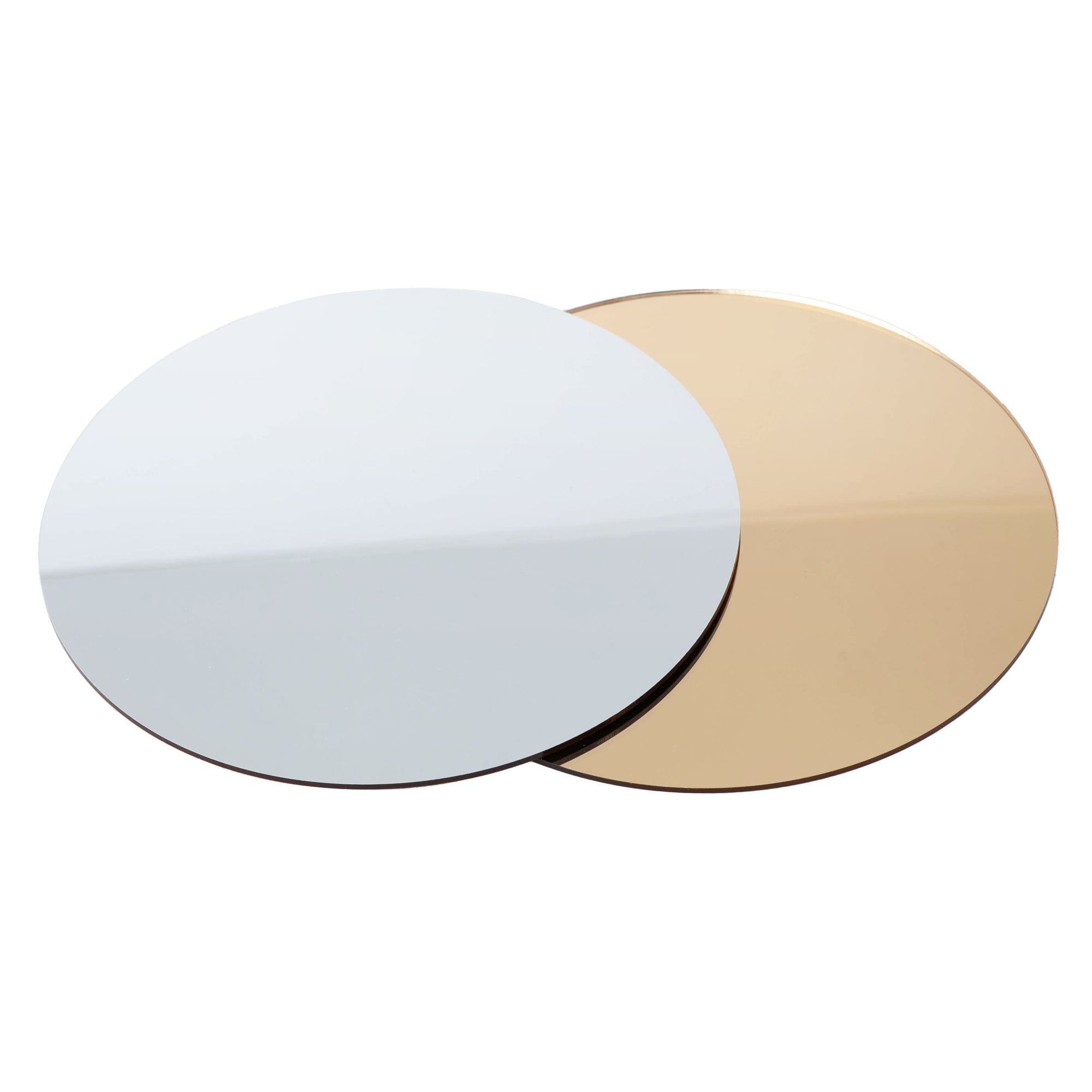 Lacupella 8 Inch Reusable Cake Board Base White Glossy Acrylic Round Disk  Set of 2-1/8 or 0.12 inch Thickness for Cake Serving and Enhanced