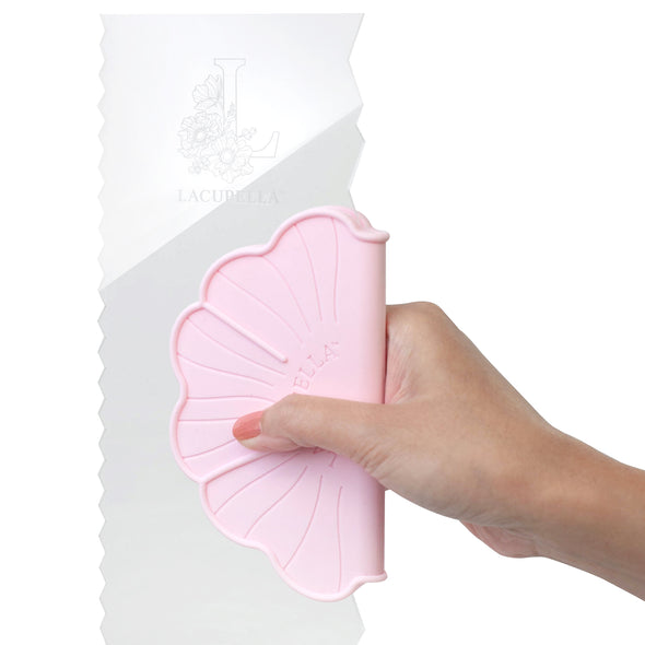 Contour Cake Comb SET C with Flora Silicone Grip by Lacupella