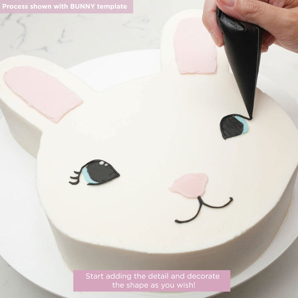 Bunny Face Acrylic Cake Template Set