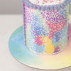 Watercolor Rainbow Cake Board - 10" Diameter (Set of 4)