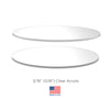 Lacupella Acrylic Disks For Cakes Round Set of 2 (0.18 or 3/16 inch thick)